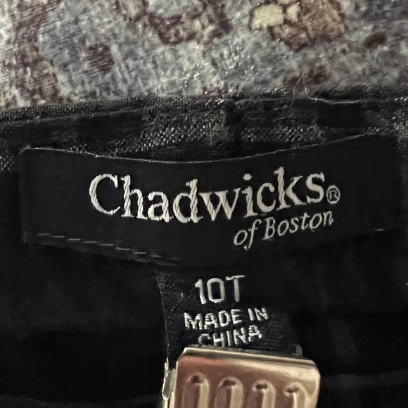 Gray-Green Plaid Pants - Picture 2 of 4